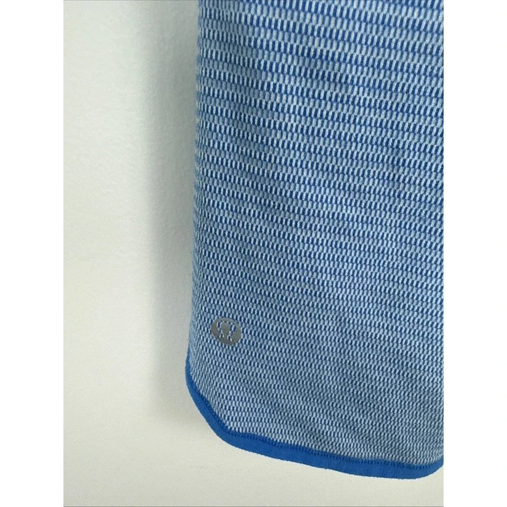 Lululemon Runder Under Striped Reversible Blue Long Sleeve Women's Size S Shirt